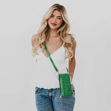 Load image into Gallery viewer, Woven Double Duty Phone Bag : Woven Fuchsia