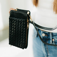 Load image into Gallery viewer, Woven Double Duty Phone Bag : Woven Fuchsia