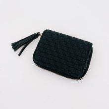 Load image into Gallery viewer, Wynona Woven Wallet: Black