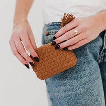 Load image into Gallery viewer, Paris Card Wallet: Woven Brown