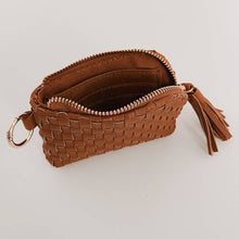 Load image into Gallery viewer, Paris Card Wallet: Woven Brown