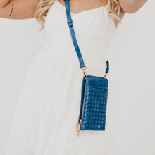 Load image into Gallery viewer, Woven Double Duty Phone Bag : Woven Fuchsia