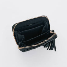 Load image into Gallery viewer, Wynona Woven Wallet: Black