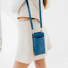 Load image into Gallery viewer, Woven Double Duty Phone Bag : Woven Fuchsia