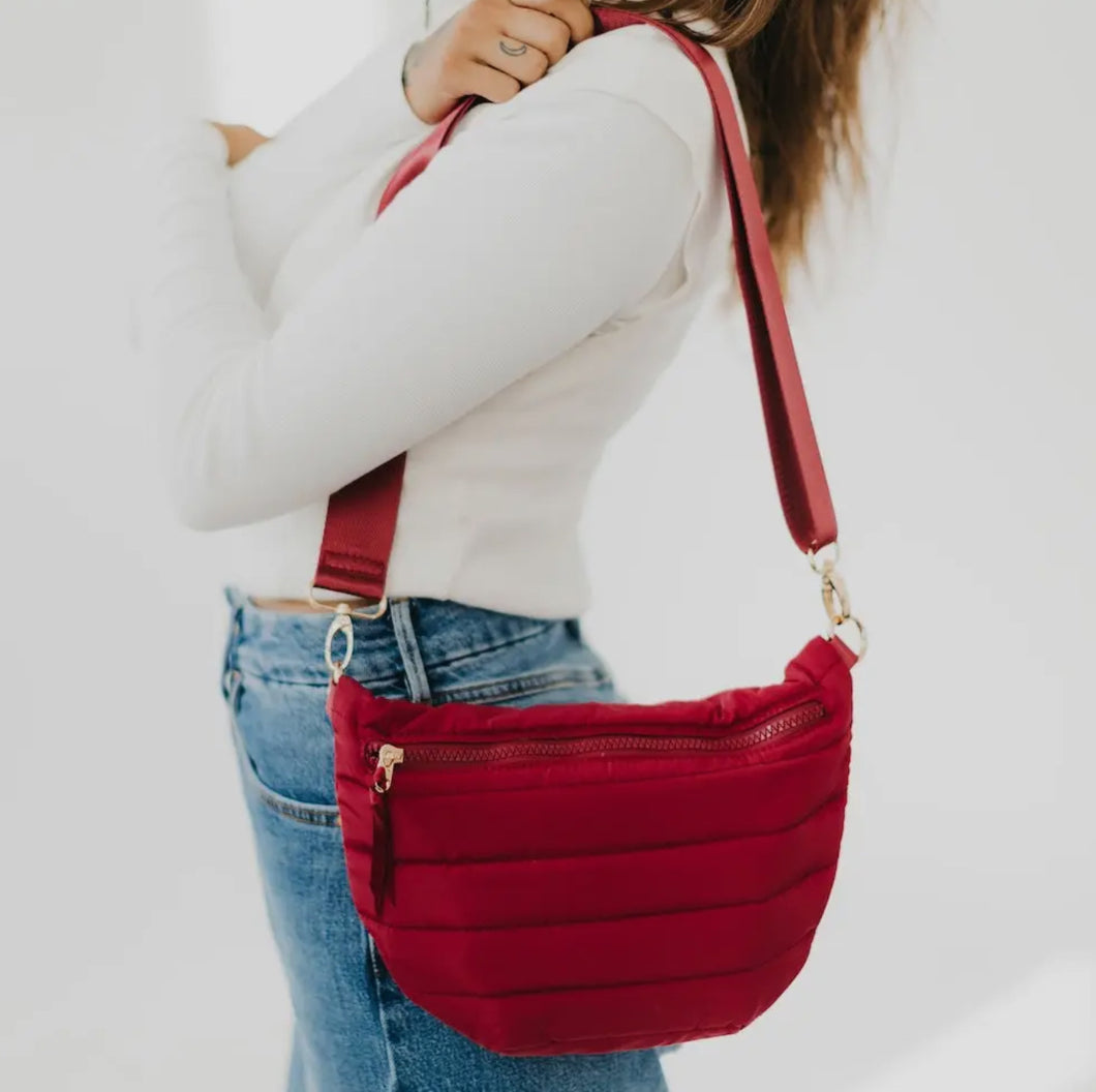 Crimson Puff Bum Bag