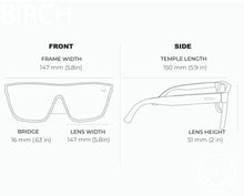 Load image into Gallery viewer, BIRCH FIRE Polarized Oversized Shield Fashion Sunglasses
