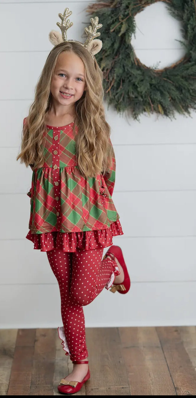 Plaid Christmas Set