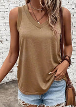 Load image into Gallery viewer, Loose V Neck Sleeveless Top
