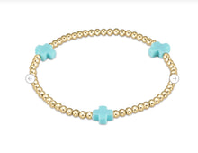 Load image into Gallery viewer, Signature Cross 3mm Gold Bracelet
