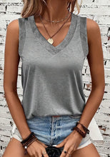 Load image into Gallery viewer, Loose V Neck Sleeveless Top
