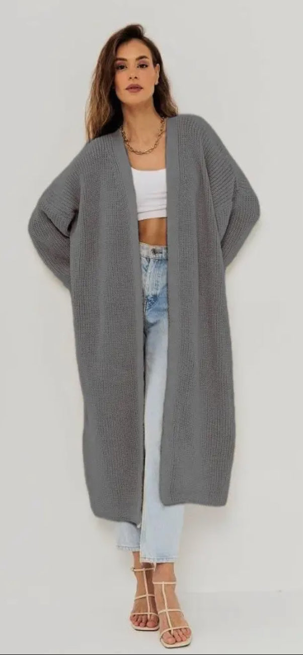 Long Gray Cardigan