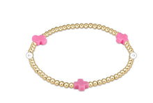 Load image into Gallery viewer, Signature Cross 3mm Gold Bracelet
