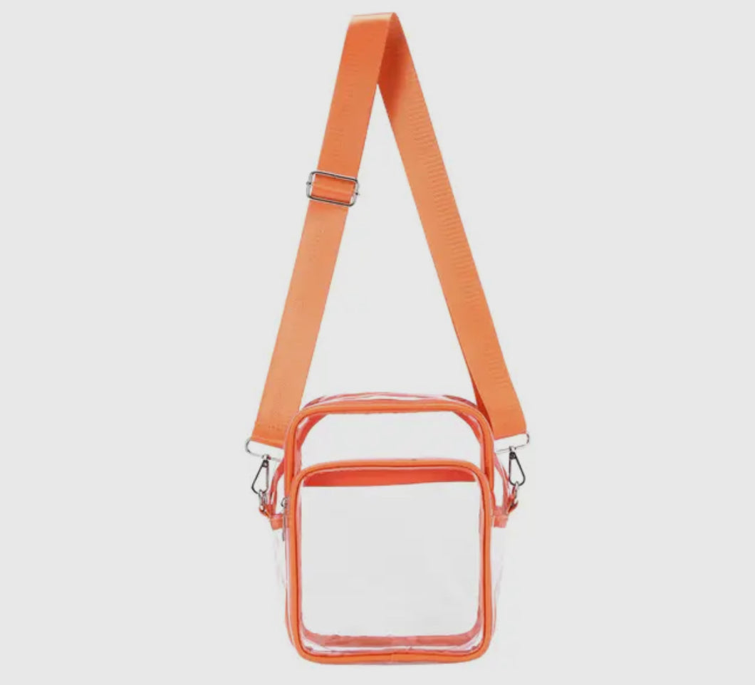 Clear Crossbody Bag with Nylon Straps
