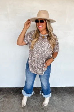Cotton Cheetah Boyfriend Tee