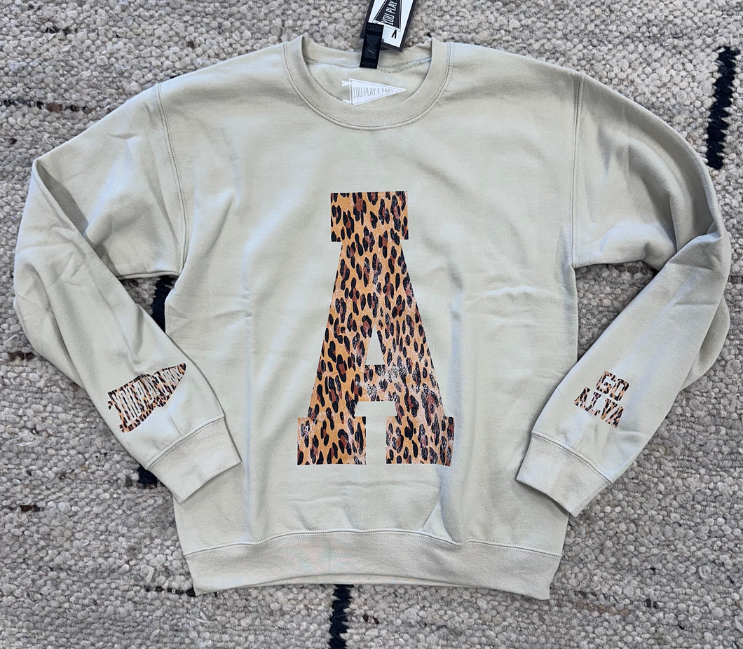 Leopard A Sweatshirt