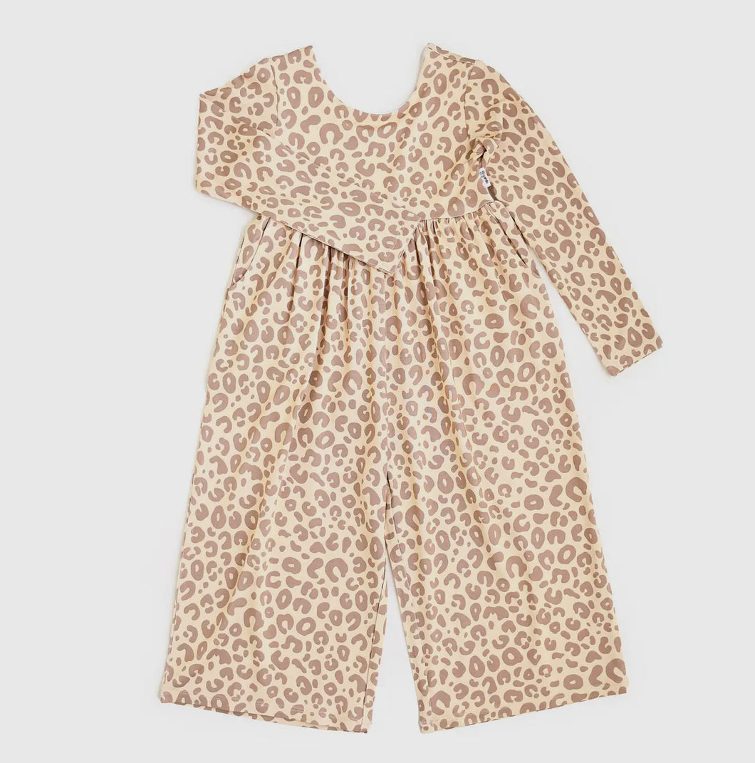 Leopard Wide Leg Romper