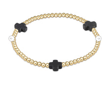 Load image into Gallery viewer, Signature Cross 3mm Gold Bracelet
