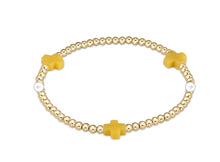 Load image into Gallery viewer, Signature Cross 3mm Gold Bracelet
