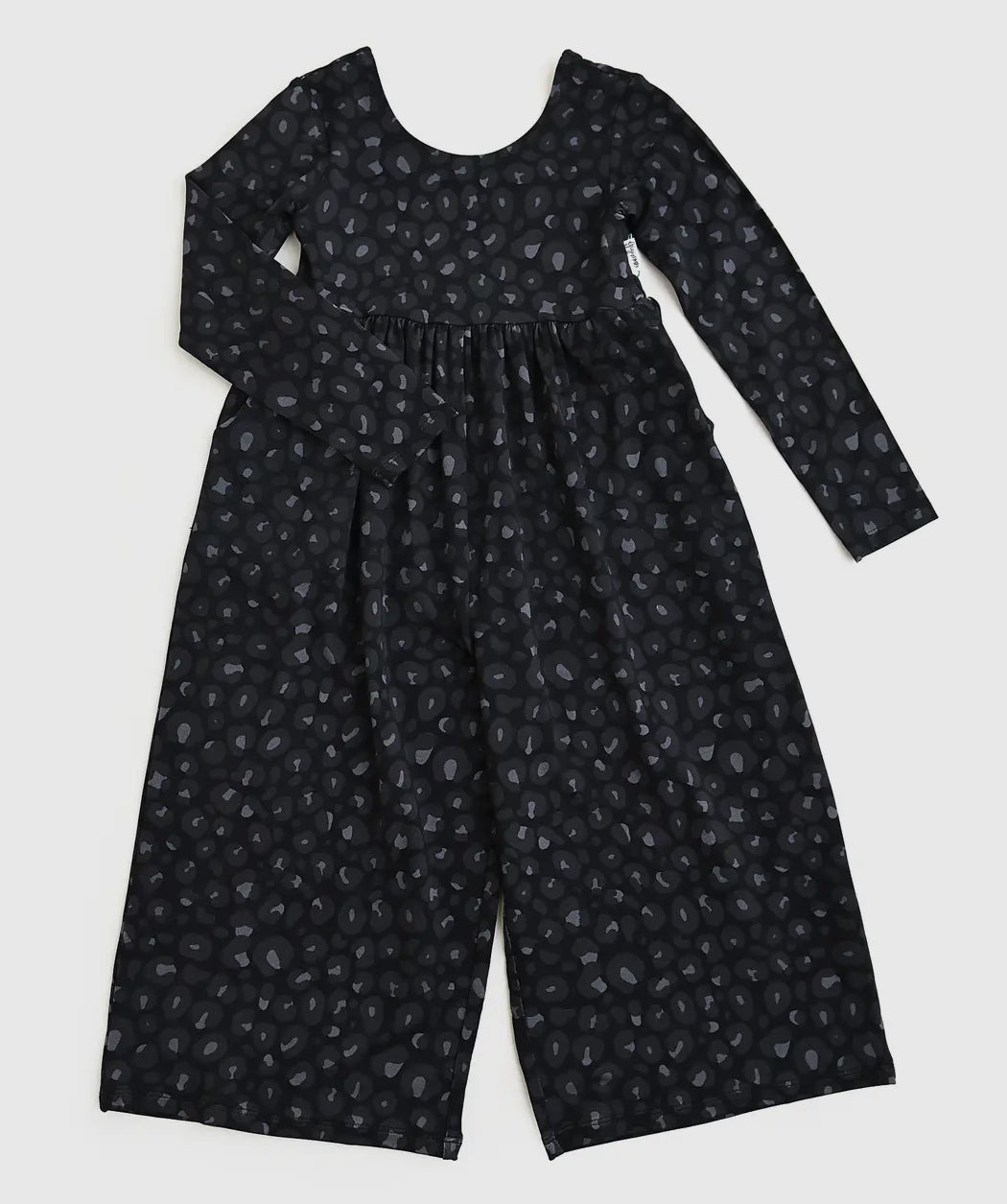 Black Leopard Wide Leg