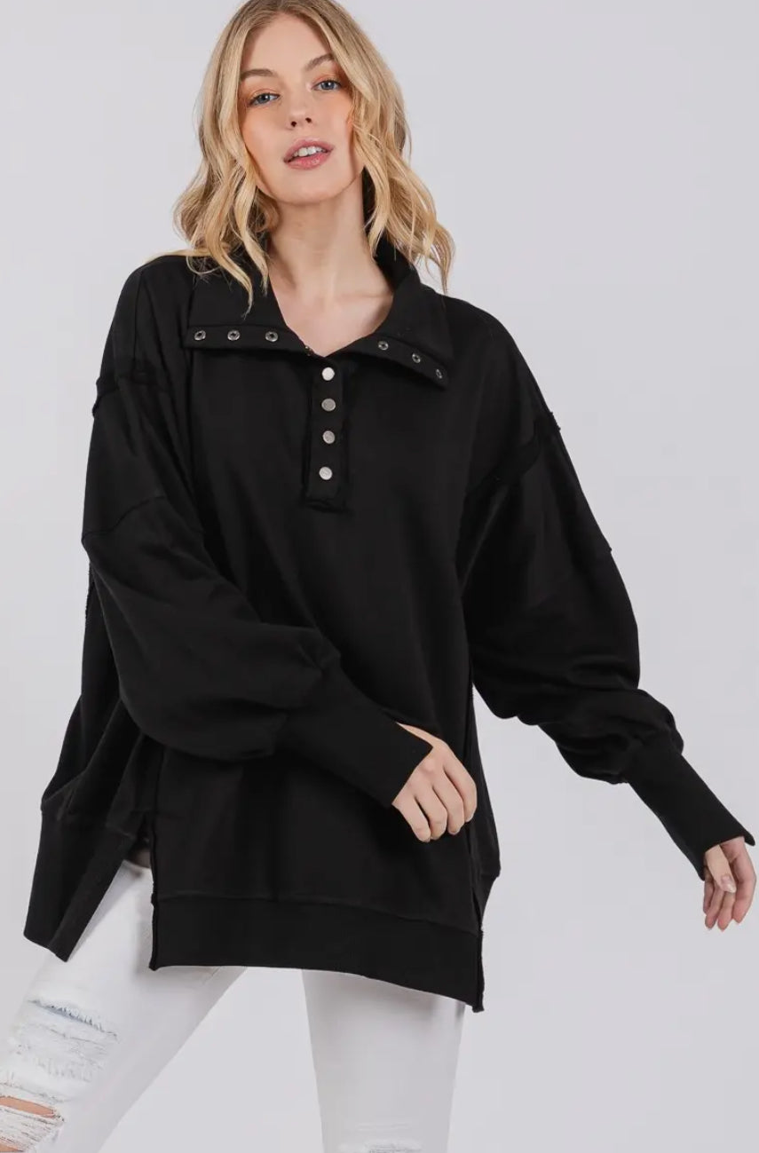 Snap Collared Henley