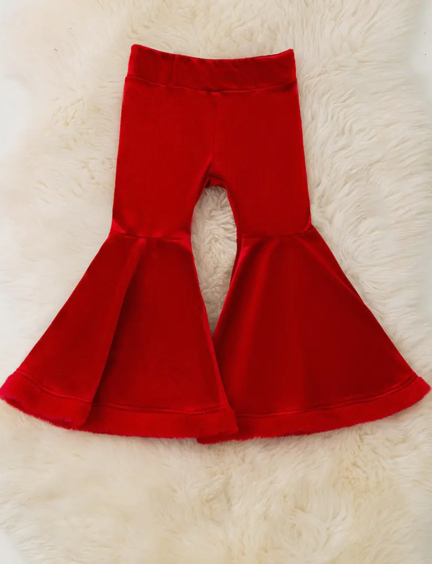 Red Velvet Bell Bottoms