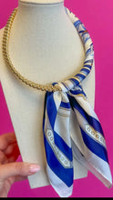Load image into Gallery viewer, Scarf/Gold Bead Necklace
