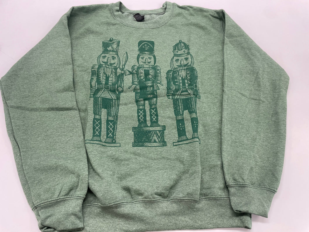 Forest Nutcracker Monochrome Crewneck