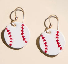 Load image into Gallery viewer, Mini Slugger Baseball Earrings
