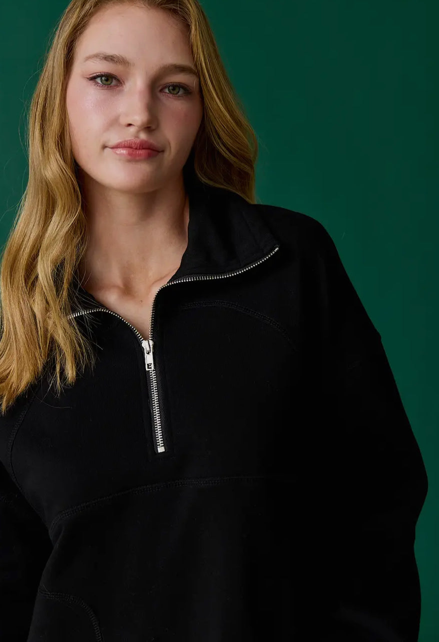 Raelyn Oversized Half-Zip