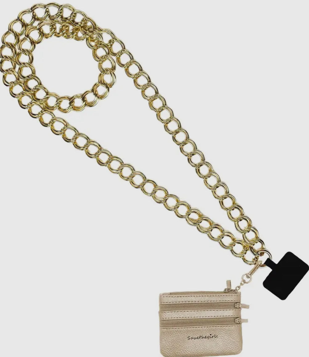 Double Link Gold Crossbody