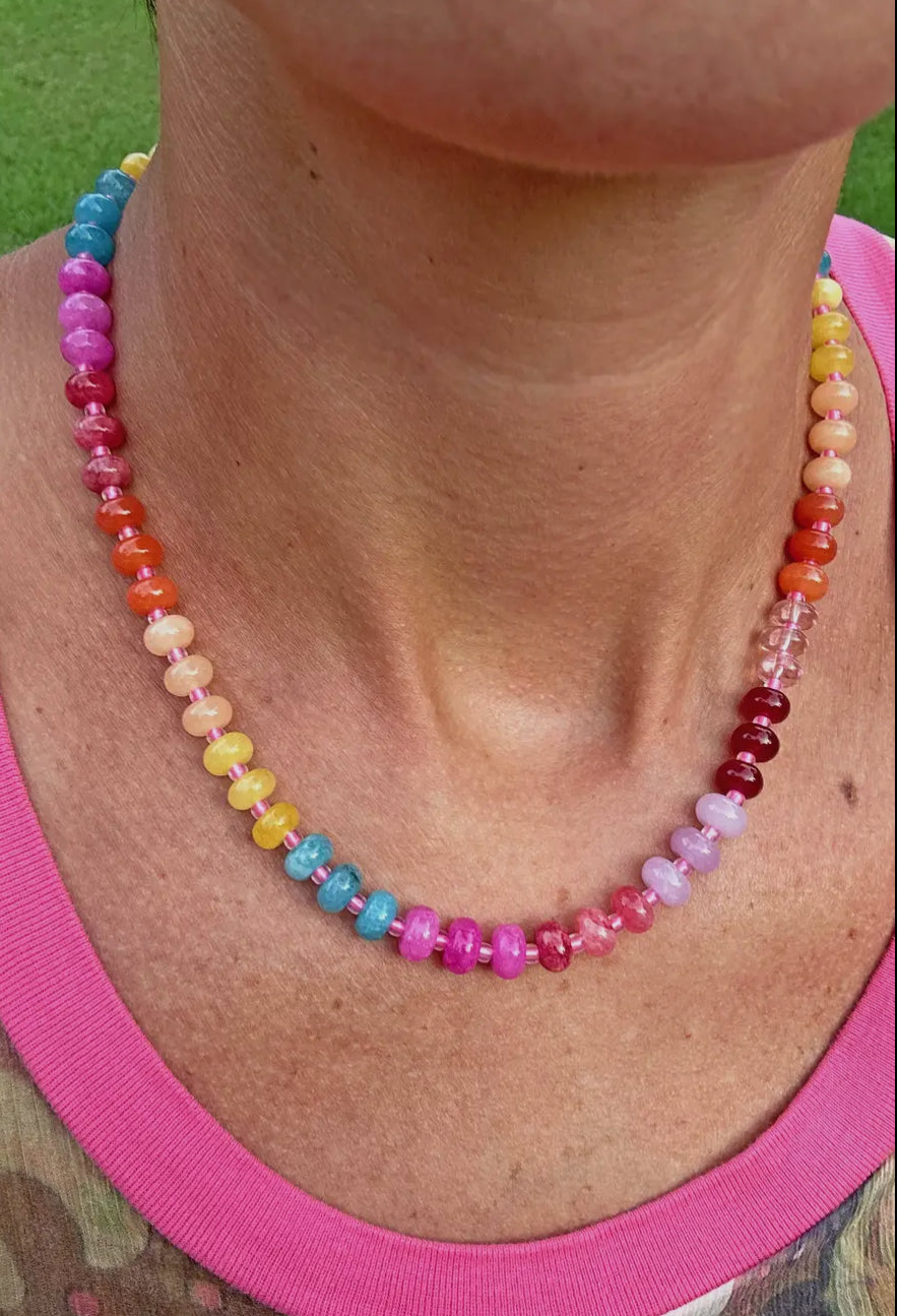 Blanche Rainbow Necklace
