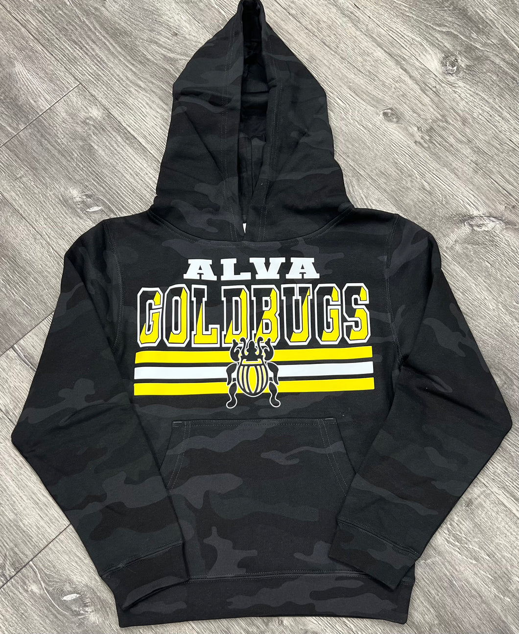 Alva Goldbugs Black Camo Hoodie