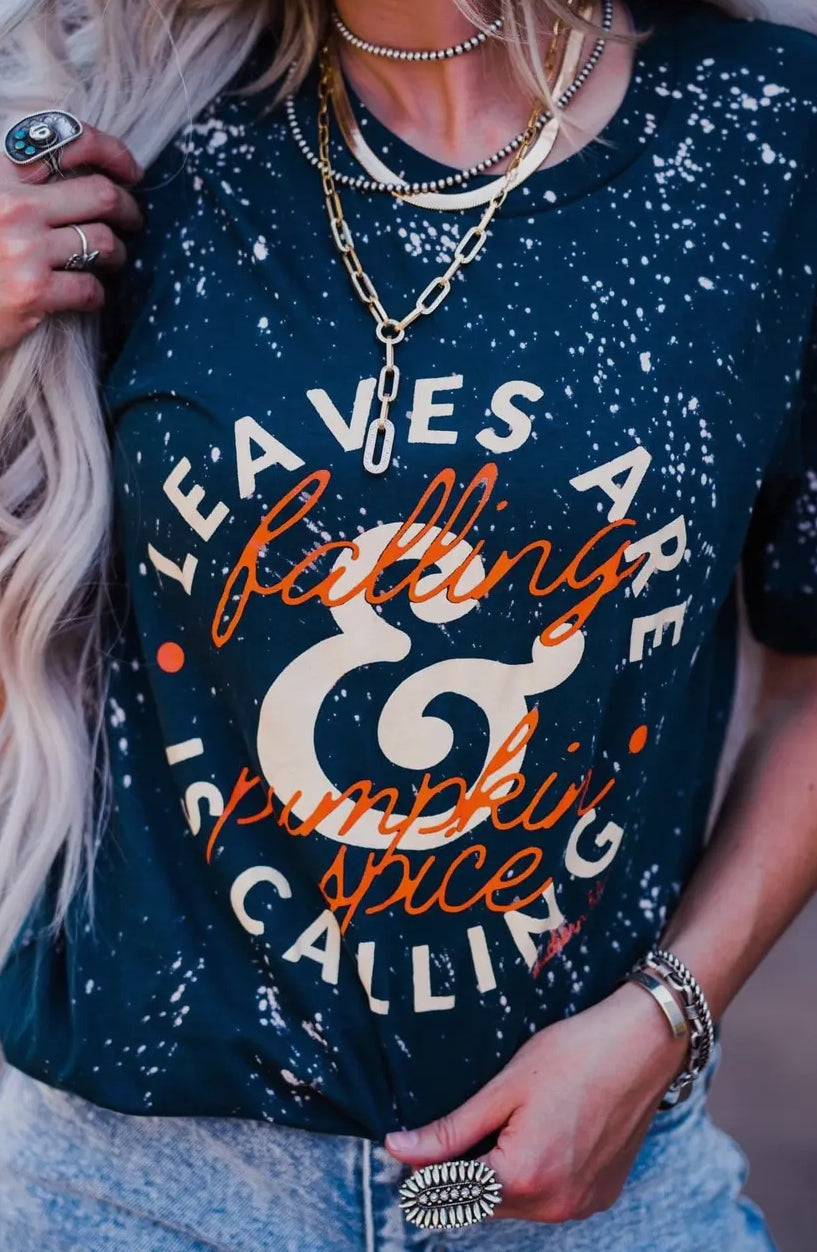 Leaves and Pumpkin Spice Shirt