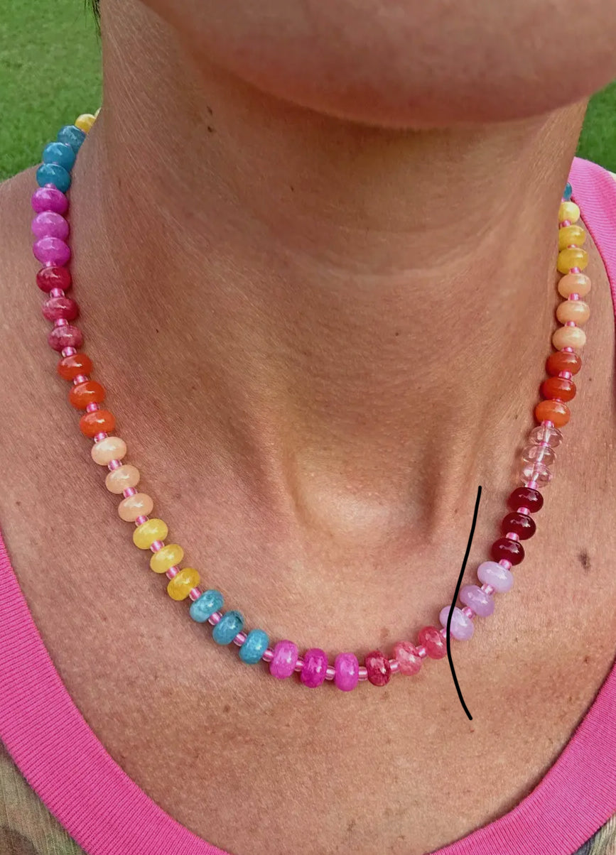 Ocean Drive Faceted Necklace