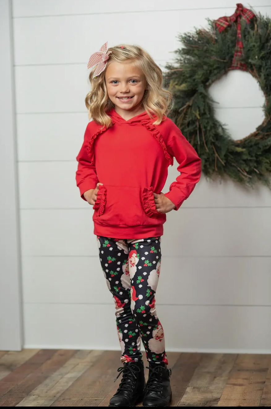 Hoodie Santa Leggins