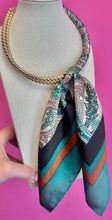 Load image into Gallery viewer, Scarf/Gold Bead Necklace
