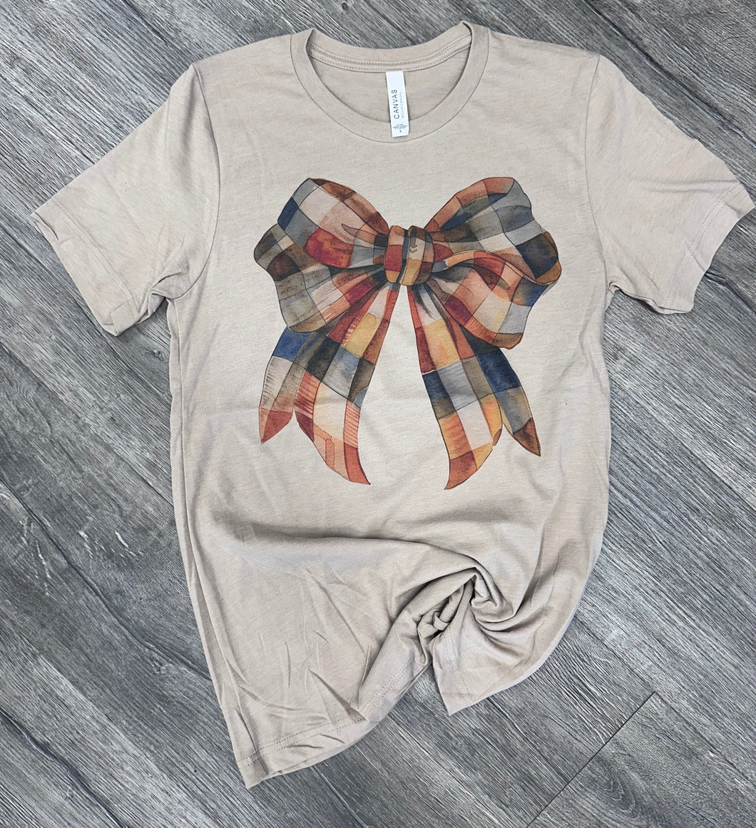 Plaid Bow Tee