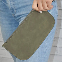 Load image into Gallery viewer, Faux Suede Wristlet
