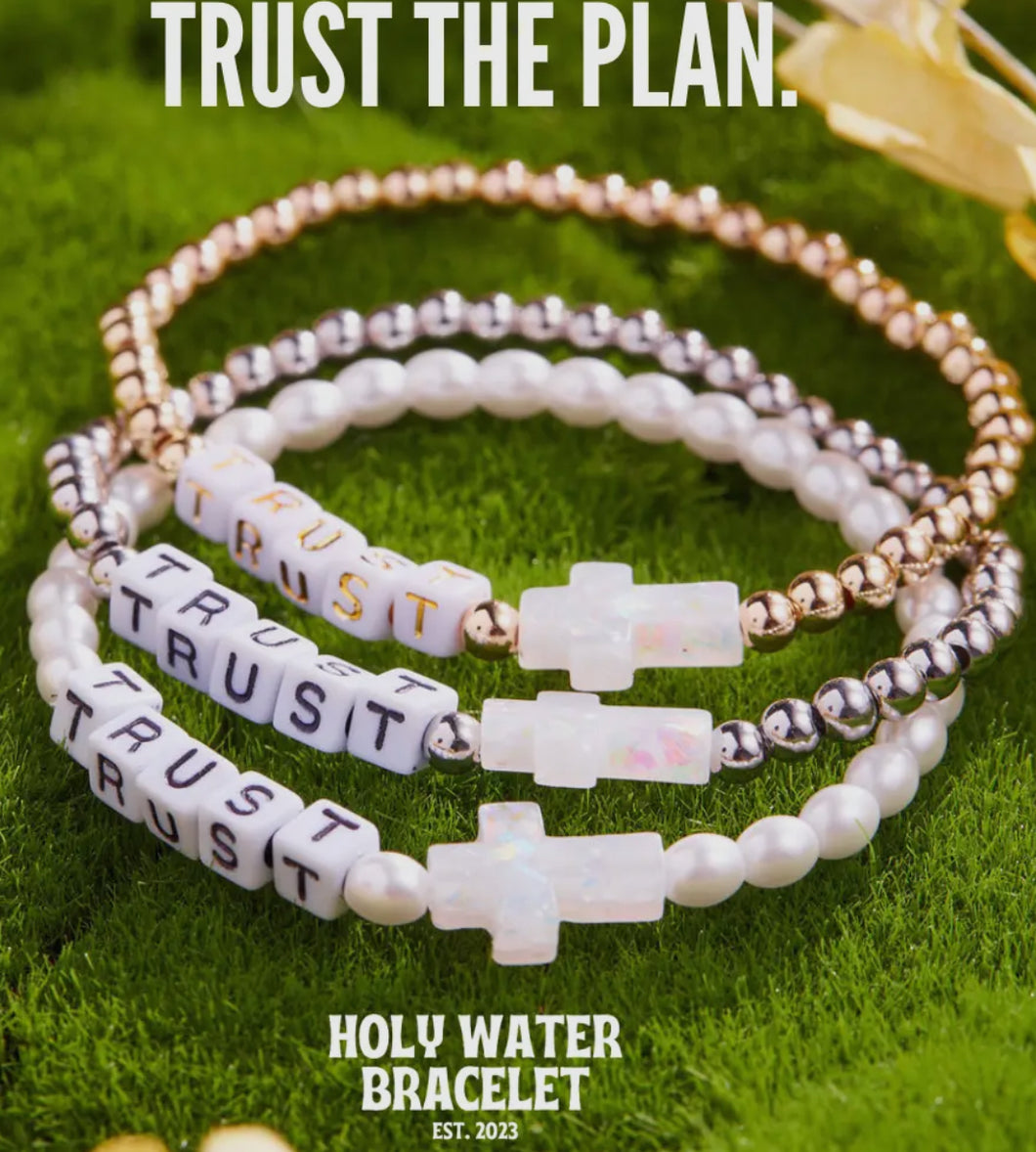 Holy Water Trust Bracelet-silver