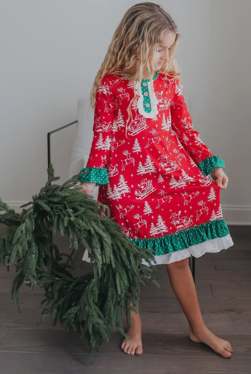 Santa Sleigh Dress