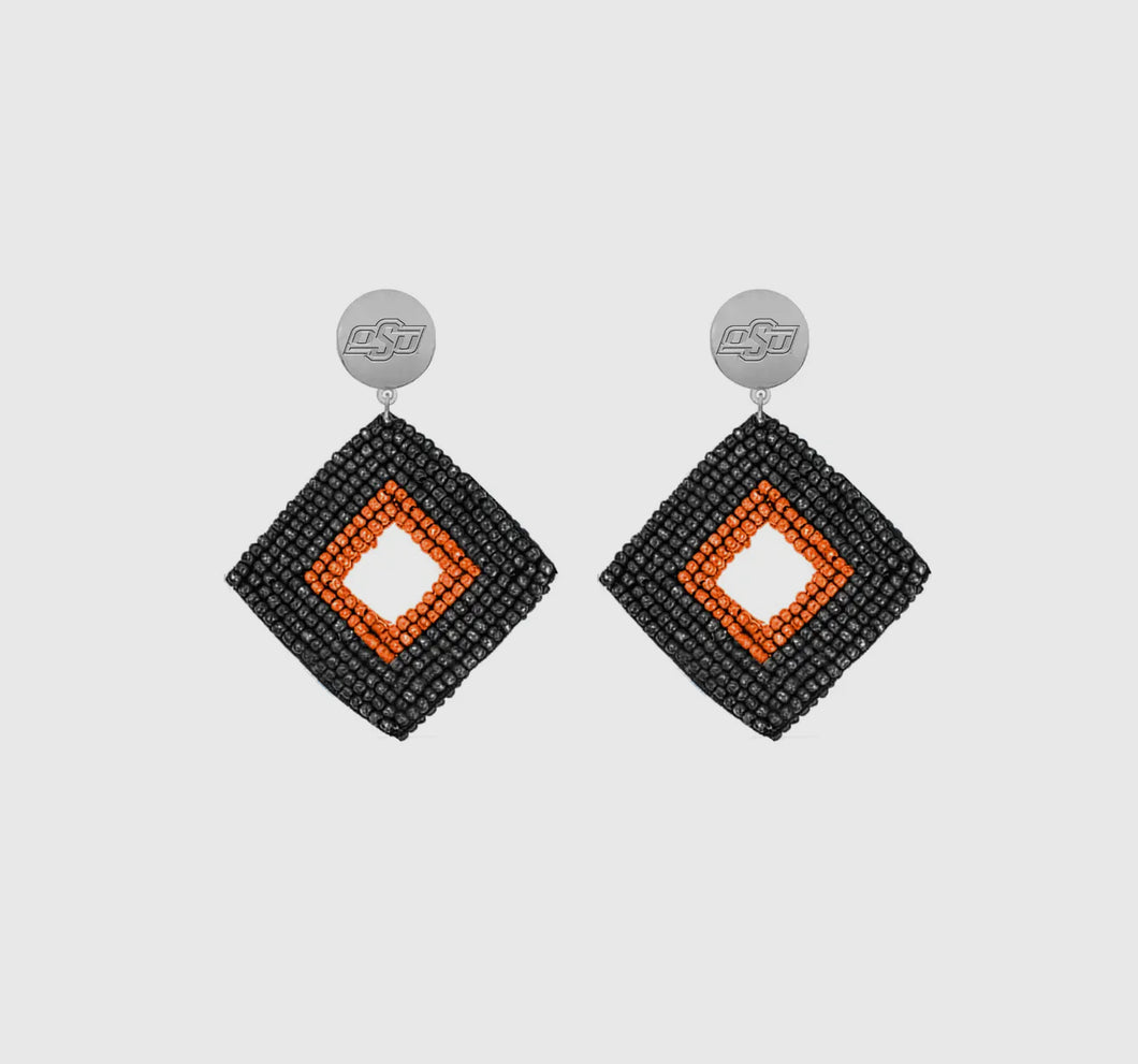 OSU Beaded Earrings