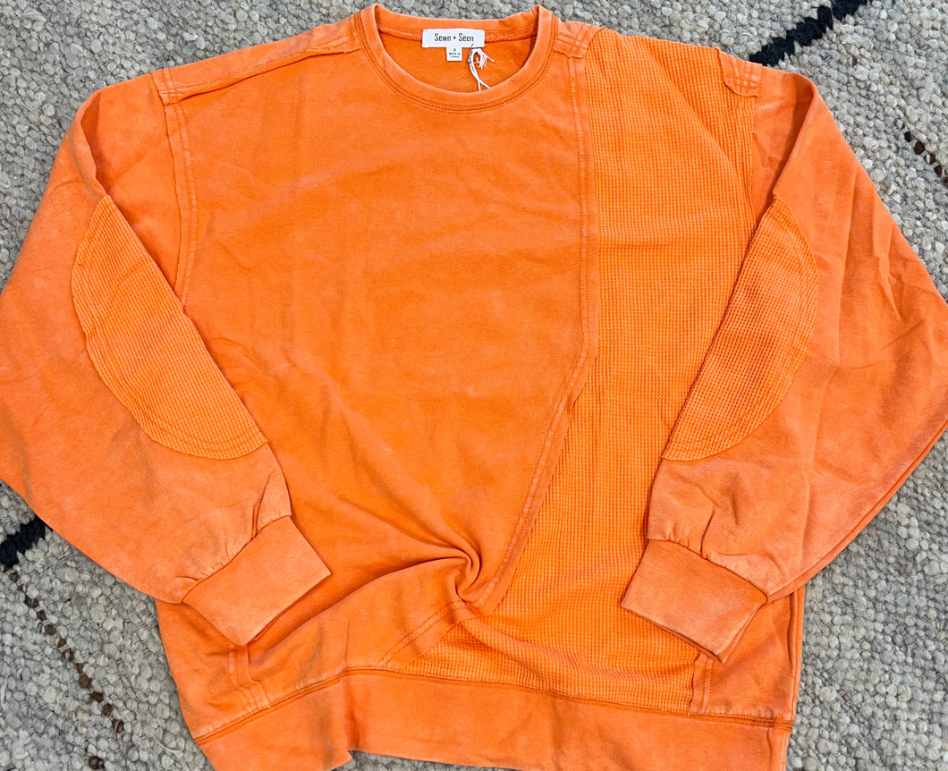 Mineral Washed Terry-Orange