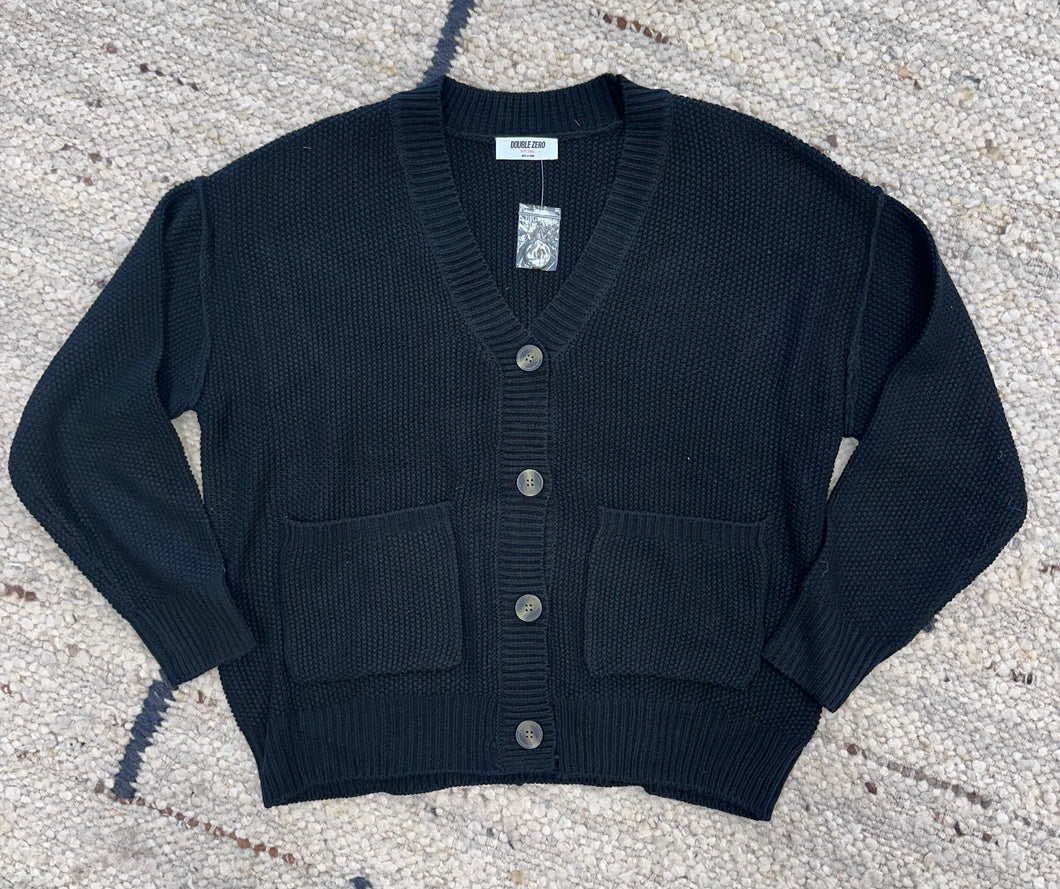 Black Knit Cardigan