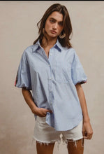 Load image into Gallery viewer, Stripe Pattern w/ Leopard Print Hem
