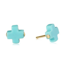 Load image into Gallery viewer, Signature Cross Stud Earrings
