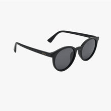 Load image into Gallery viewer, HERON MIDNIGHT BLACK Polarized Round Fashion Sunglasses
