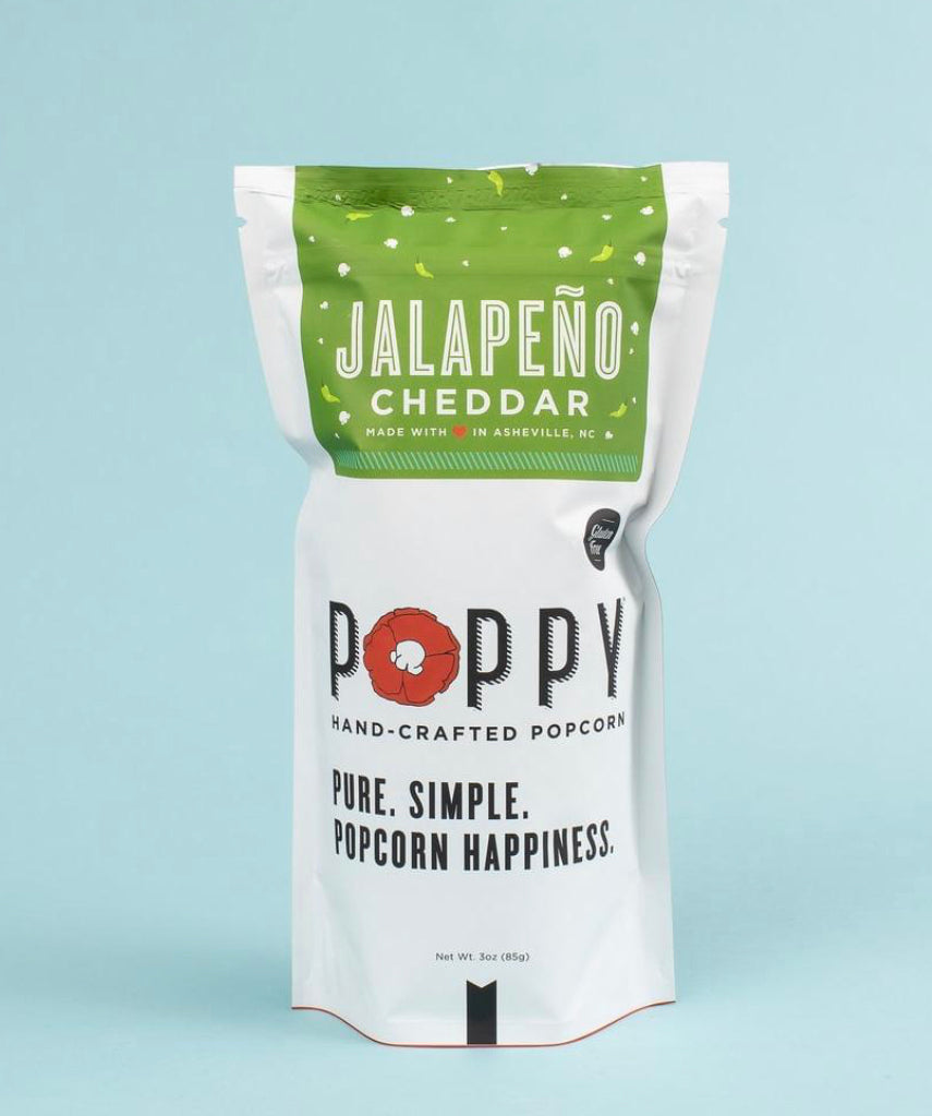 Jalapeño Cheddar Poppy Popcorn